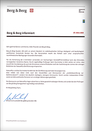 Berg und Berg informiert - Verleimung